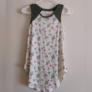 Womens adorable cactus loose tank